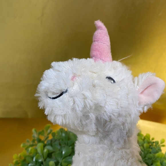 UNICORN PINK & WHITE SUPER SOFT FLUFFY PLUSH MACY’S FIRST IMPRESSIONS 11” - Picture 8 of 14